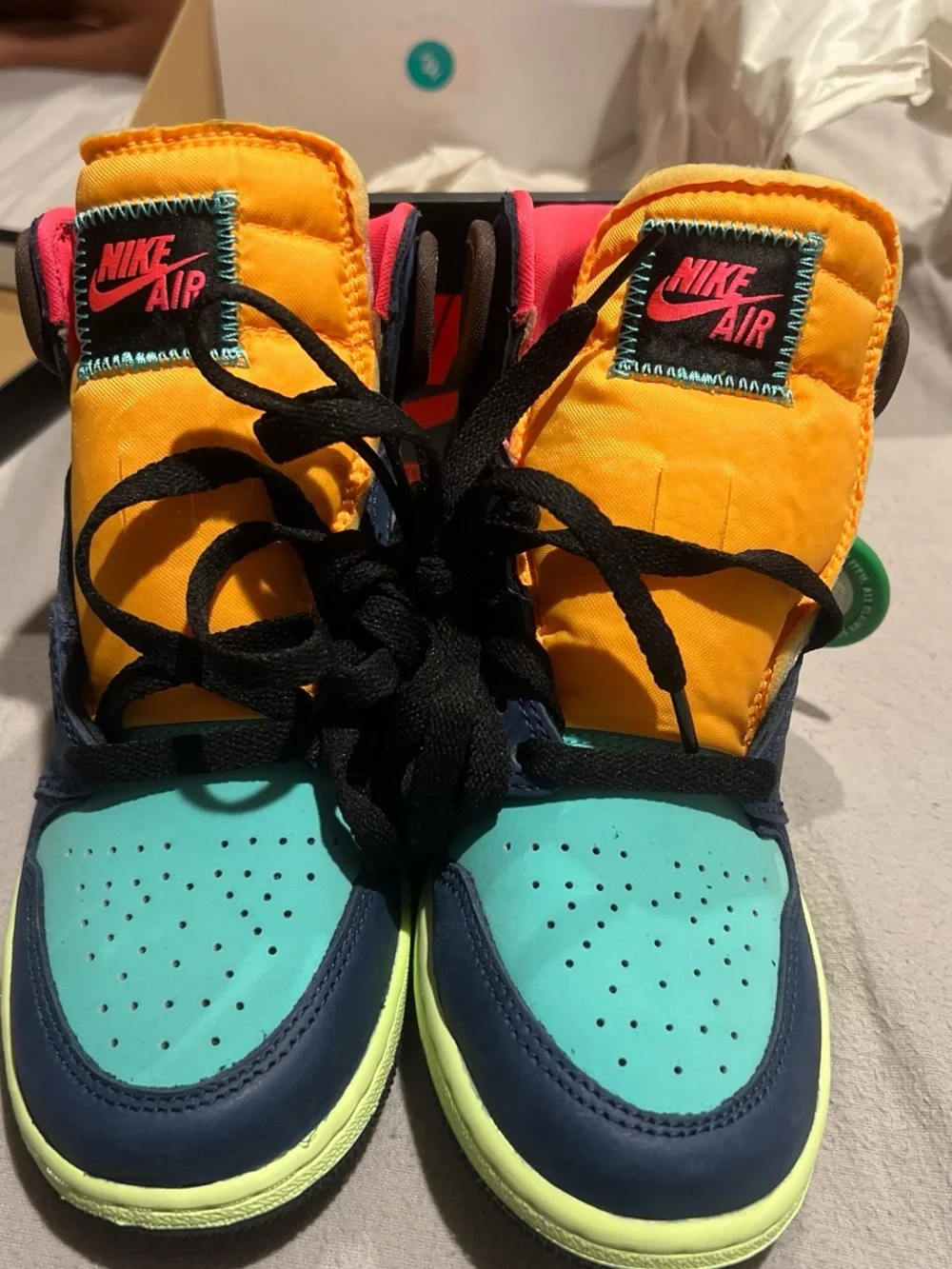 Nike Air Jordan 1 Mid Kids Shoes - Multicolor